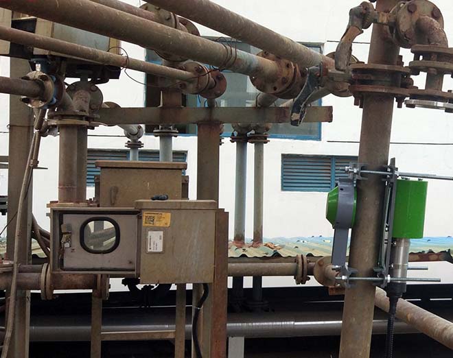 Na-22放射性仪表电厂石灰石浆液脱硫管道(图1)