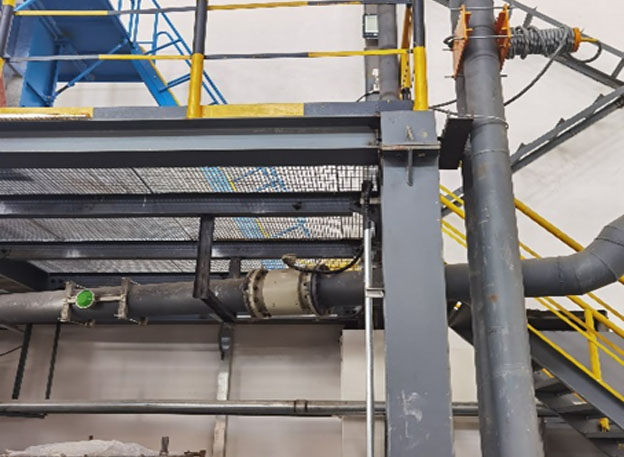 Na-22放射性仪表 金矿溢流管道密度测量现场案例(图1)