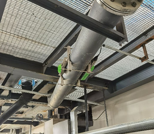 Na-22放射性仪表 金矿溢流管道密度测量现场案例(图2)