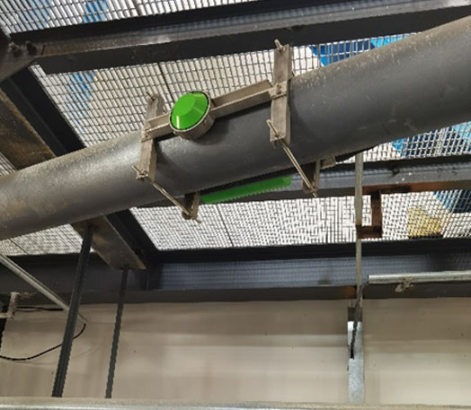 Na-22放射性仪表 金矿溢流管道密度测量现场案例(图3)