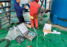 Na-22放射性仪表金矿充填搅拌桶下管道浓度测量工况案例